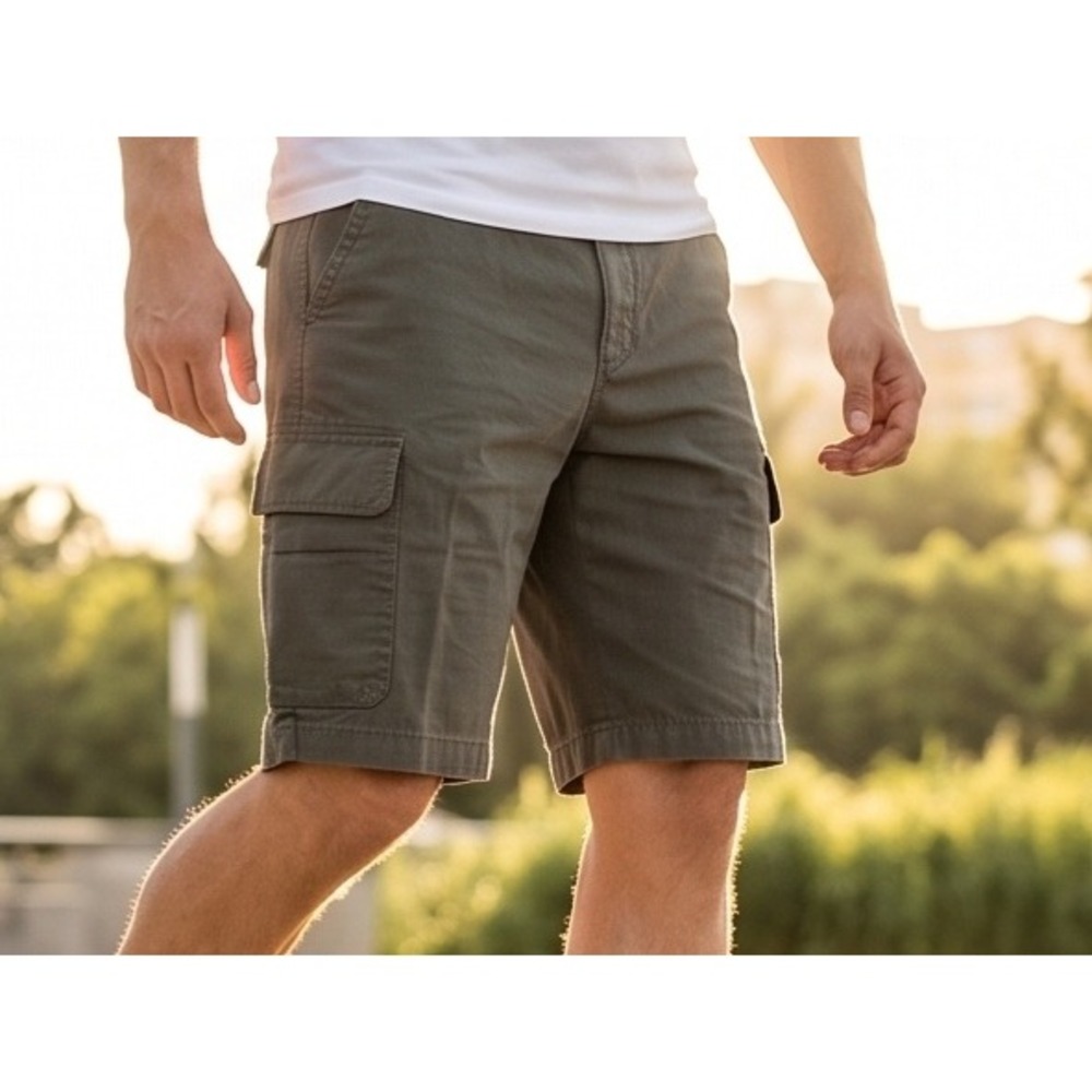 Quiksilver Mens 36 Waterman Que Trails Cargo Shorts Military Green NWT 504242